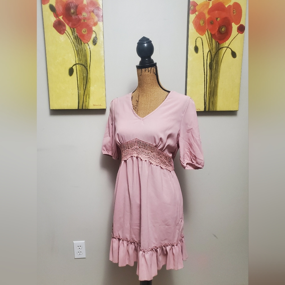 Satin dress small